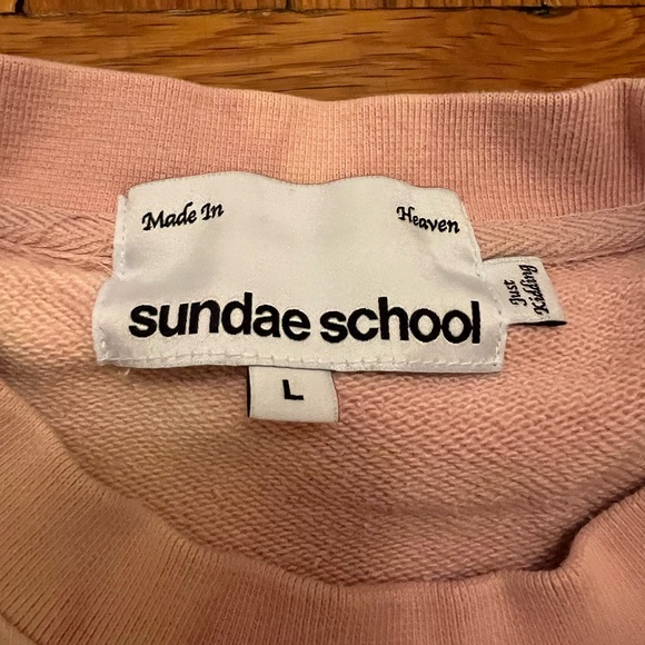 Sundae School Pink Tie-Dye Sweatshirt - Picture 2 of 3